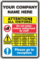 Safety Signage For Use Within MOT Service Garages 
