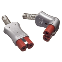 Aluminium silicone 2 pin plug connector