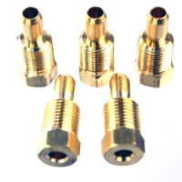 Compression nut/olive brass Ferrules set of 5 - 4mm