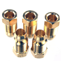 Compression nut/olive brass Ferrules set of 5 - 6mm