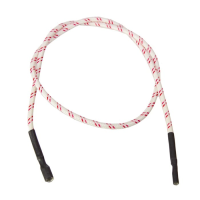 HT ignitor cable, 1m long 10kV, 2.8 x 0.5mm spade connector with sleeving
