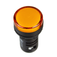 LED 22mm Panel Indicator Pilot Light Signal Lamp 220V - Amber