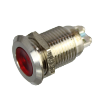 LED Instrument Indicators s.steel 10mm - Red