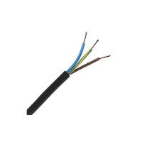 PVC Flexible Cable 3 core 3183Y Black - 0.75mm2, 100m