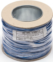 Silicone/Glassfibre 1.00mm2 Cabling SIAF/GL - 100m, Blue