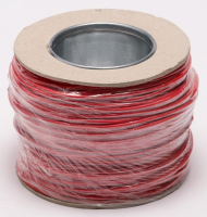 Silicone/Glassfibre 1.00mm2 Cabling SIAF/GL - 100m, Red