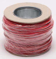 Silicone/Glassfibre 1.00mm2 Cabling SIAF/GL - 10m, Red