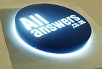 Custom Made Stainless Steel Halo Illuminated Signs In London