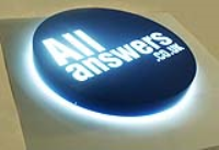 Custom Made Stainless Steel Halo Illuminated Signs In Birmingham