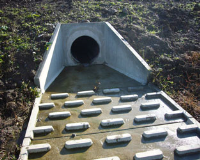 Headwalls with Cascade Panels For Drainage Schemes In Bedfordshire