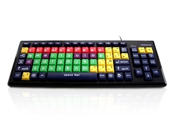 High Contrast Vision Impairment Keyboard with Extra Large Keys