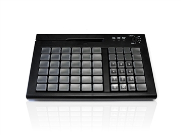 Mini EPOS Keyboard with MSR, Keylock and 60 Fully Programmable Cherry MX Keys
