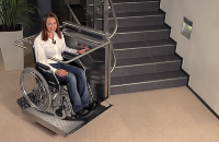 Stainless Steel Stairriser Wheelchair Stair Lift