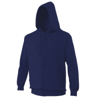 Bespoke Promotional Kustom Kit Kids Navy Blue Zip Front Hooded Sweatshirts For Driving