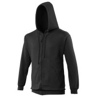 Customised Promotional Crag Hoppers Girls Black Zip Front Hooded Sweatshirts For Rugby