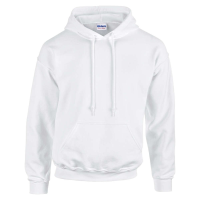 Customised Promotional Gildan Mens White Hooded Sweatshirts For Hiking