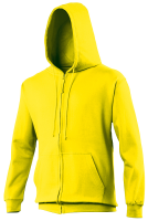 Embroidered Promotional Gildan Boys Yellow Zip Front Hooded Sweatshirts For Crafts