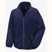 Embroidered Promotional Henbury Kids Navy Blue Fleece Jackets For Sports