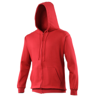 Personalised Promotional Awdis Ladies Red Zipped Hoodies For Social