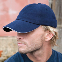 Printed Promotional Henbury Unisex Navy Blue Hats For Cricket