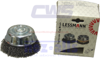Lessmann 421.167 - Cup Wire Brush 35mm For Use With Angle Grinder