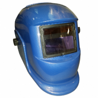 Auto Darkening Welding Mask - GR8 Carbon Blue/Silver