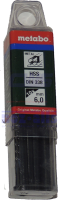 Metabo - Drill Bit 6,00mm Dia. HSS-R 10 pc Pack
