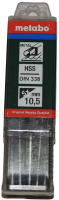 Metabo - Drill Bit 10,50mm Dia. HSS-R 5 pc Pack