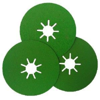 Sia  - 100mm 120 Grit Ceramic Fibre Discs (Green)