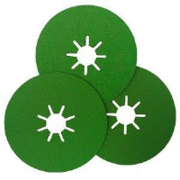 Sia  - 100mm 36 Grit Ceramic Fibre Discs (Green)