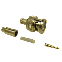 BNC Crimp plug RG174, RG316 (Die cast)