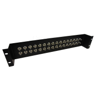 BNC Patch Panel 2U - 4K UHD Insulated BNC