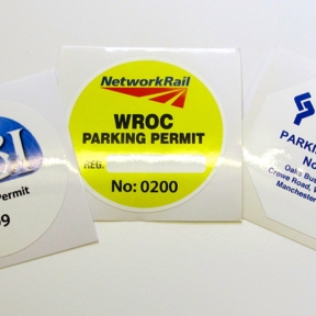 Custom Parking Permit Sticker Manufacturers 
