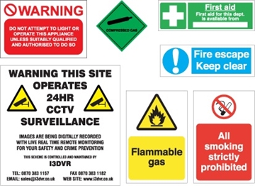 Fluorescent Printing Warning stickers