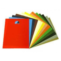 Coloured Aperture Handle Carrier Bags