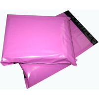 Pink Opaque Poly Mailing Bags inc Permanent Self Adhesive Strip