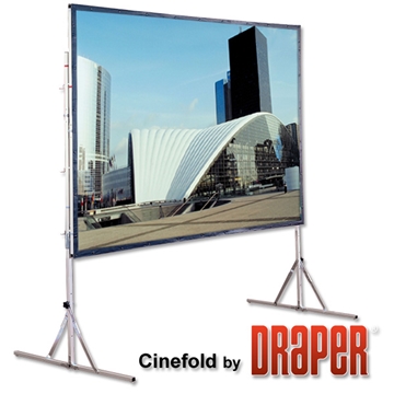 5m (16') Draper UFS Fastfold Screen- 16 x 9 Ratio Screen Hire