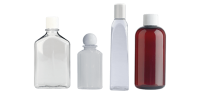 Marlet Natural Medium Density, Round, Tall, Polyethylene Bottles  