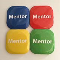 32mm Square Button Badge - Mentor