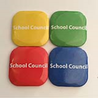 32mm Square Button Badge - School Council
