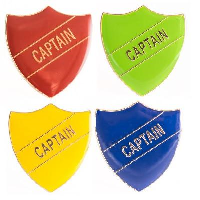 Enamel Shield Pin Badge - Captain