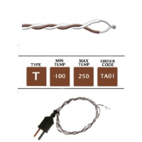 T Type PTFE Fine Wire Thermocouple (1m x 0.3mm)