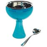 A di Alessi Big Love ice cream bowl & spoon - Blue