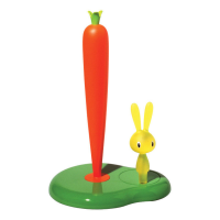A di Alessi Bunny & Carrot kitchen roll holder - Green