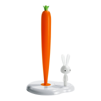 A di Alessi Bunny & Carrot kitchen roll holder - White