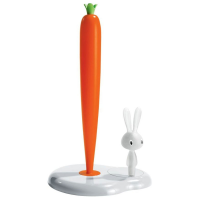 A di Alessi Bunny & Carrot kitchen roll holder tall - White