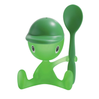 A di Alessi Cico Egg Cup, salt dispenser & spoon - Green