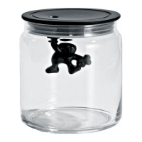 A di Alessi Gianni Storage Jar - Small - black