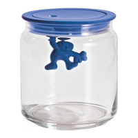 A di Alessi Gianni Storage Jar - Small - dark blue