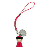 A di Alessi Mr. Chin Mobile Phone/Key Ring Charm - Red